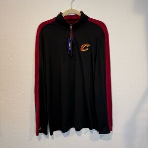 Antigua Cleveland Cavaliers 1/4 Zip Performance Long Sleeve Pull Over Men L NWT